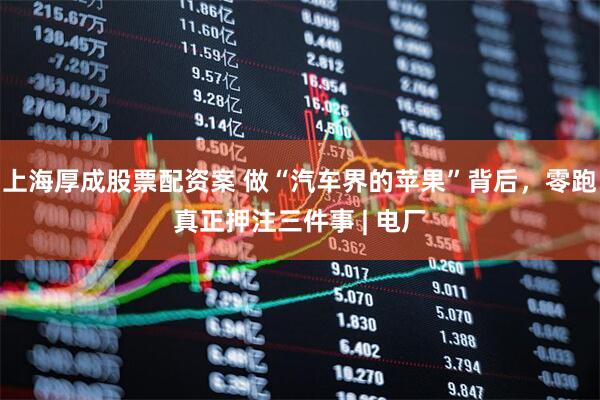 上海厚成股票配资案 做“汽车界的苹果”背后，零跑真正押注三件事 | 电厂